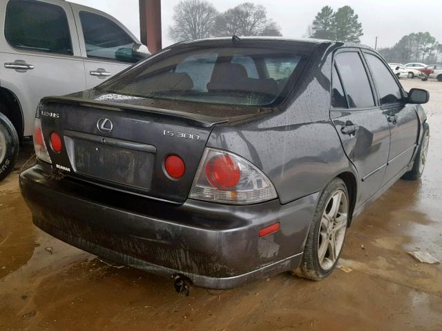 JTHBD192950097423 - 2005 LEXUS IS 300 CHARCOAL photo 4