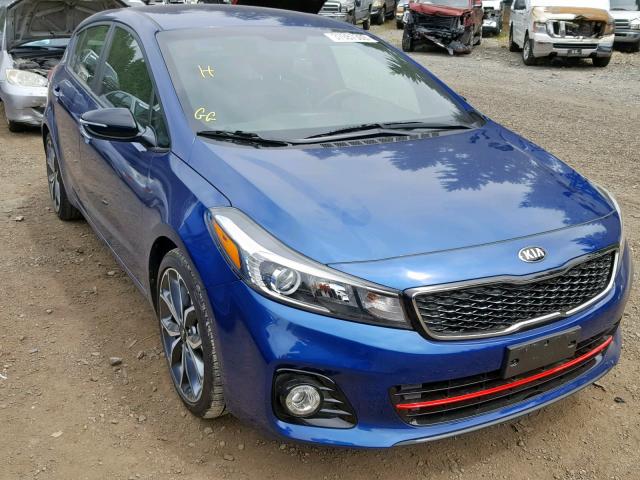 3KPFN5A32HE127031 - 2017 KIA FORTE EX BLUE photo 1