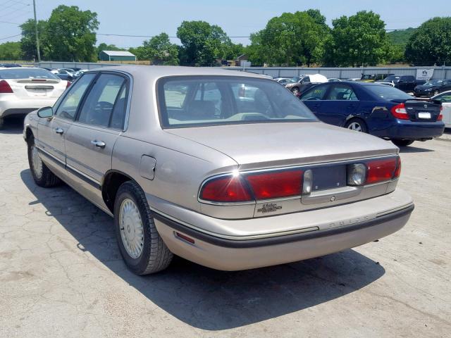 1G4HP52K8VH613238 - 1997 BUICK LESABRE CU GOLD photo 3