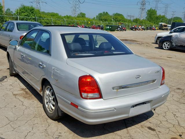 KMHFU45E22A229900 - 2002 HYUNDAI XG 350 SILVER photo 3