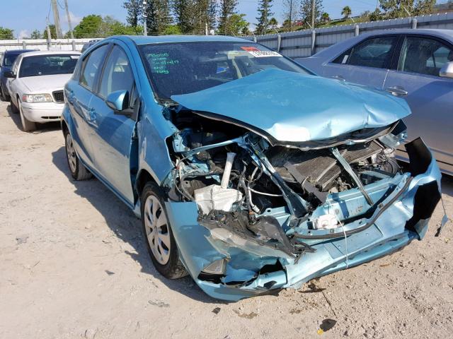 JTDKDTB34E1084041 - 2014 TOYOTA PRIUS C BLUE photo 1