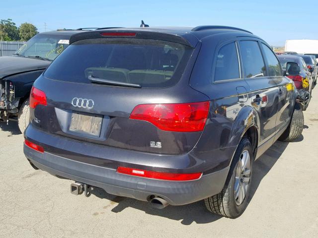 WA1AY74L67D044236 - 2007 AUDI Q7 3.6 QUA GRAY photo 4