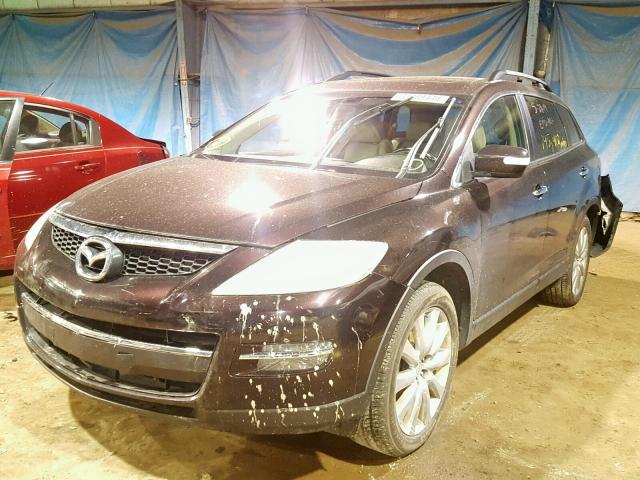 JM3TB38A180148425 - 2008 MAZDA CX-9 BURGUNDY photo 2