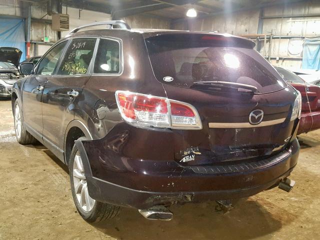 JM3TB38A180148425 - 2008 MAZDA CX-9 BURGUNDY photo 3