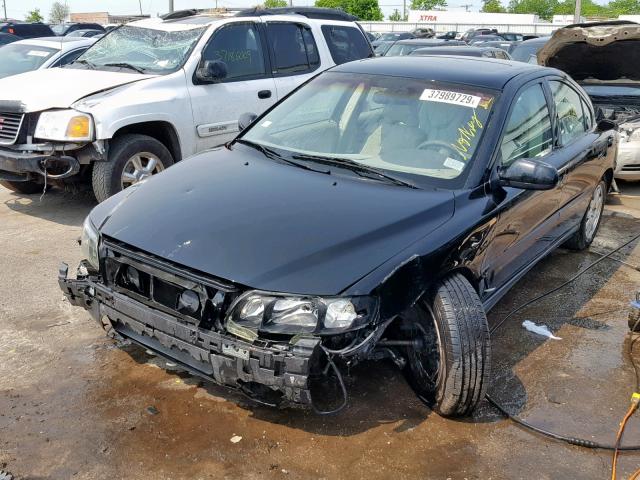 YV1RS61R312077608 - 2001 VOLVO S60 BLACK photo 2