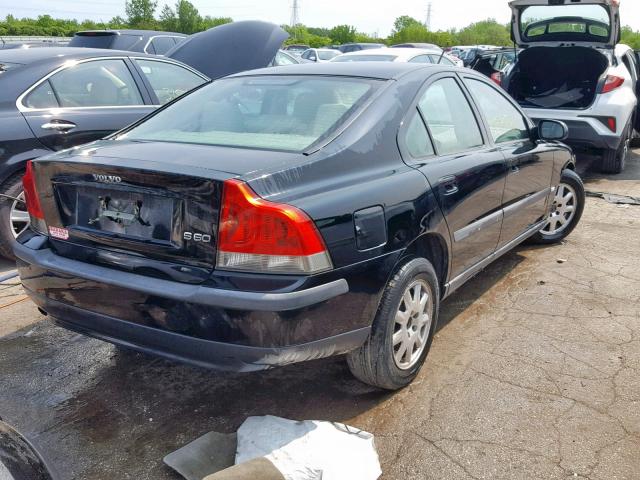 YV1RS61R312077608 - 2001 VOLVO S60 BLACK photo 4