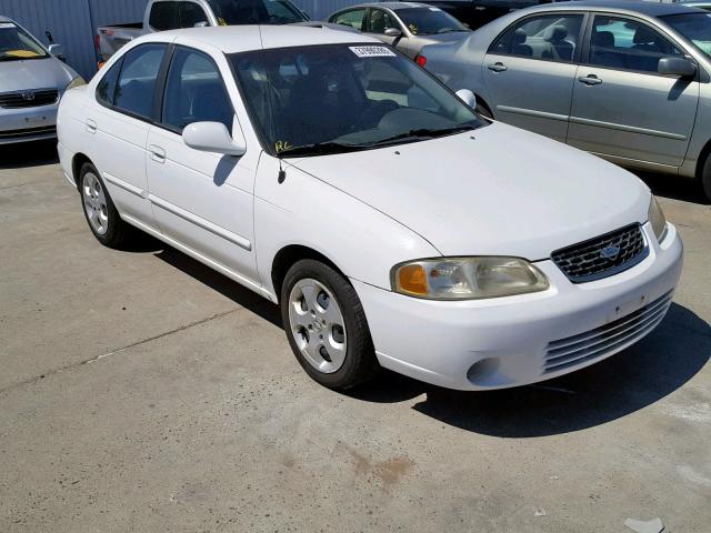 3N1CB51A23L558129 - 2003 NISSAN SENTRA GXE WHITE photo 1