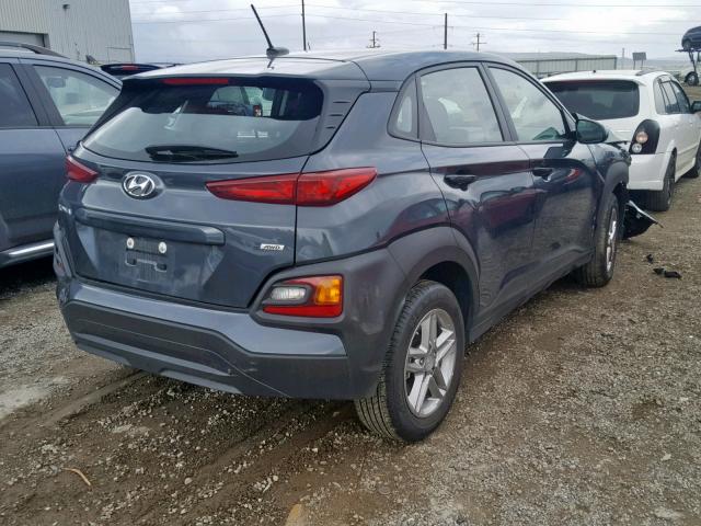 KM8K1CAA4KU296906 - 2019 HYUNDAI KONA SE GRAY photo 4