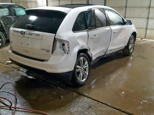 2FMDK4KC9CBA31515 - 2012 FORD EDGE LIMIT WHITE photo 4