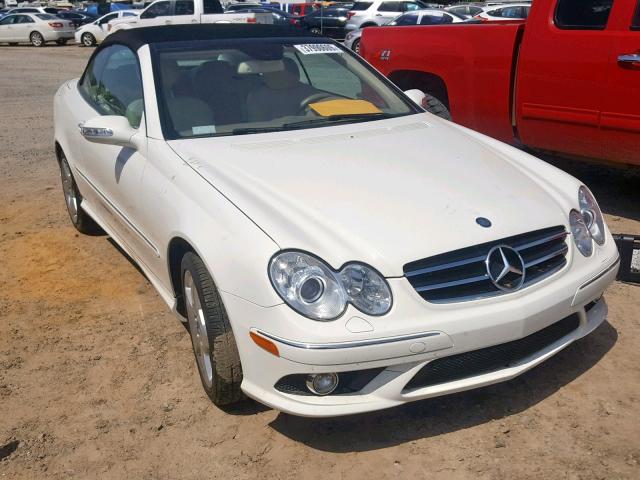 WDBTK72F37T080449 - 2007 MERCEDES-BENZ CLK 550 WHITE photo 1