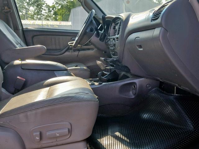 5TDBT48A13S153721 - 2003 TOYOTA SEQUOIA LI GRAY photo 5