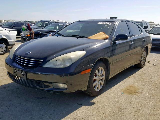 JTHBF30G125022034 - 2002 LEXUS ES 300 BLACK photo 2