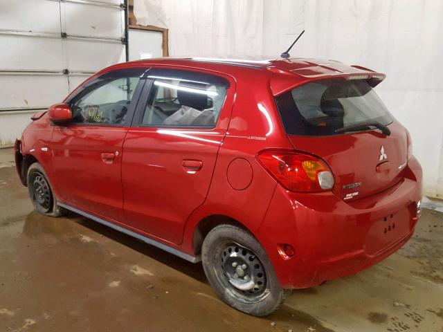 ML32A3HJ9FH003982 - 2015 MITSUBISHI MIRAGE DE RED photo 3