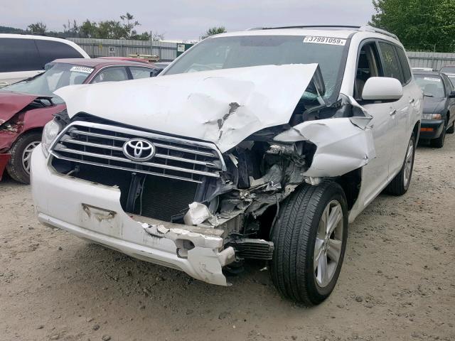 JTEES42A292126113 - 2009 TOYOTA HIGHLANDER WHITE photo 2