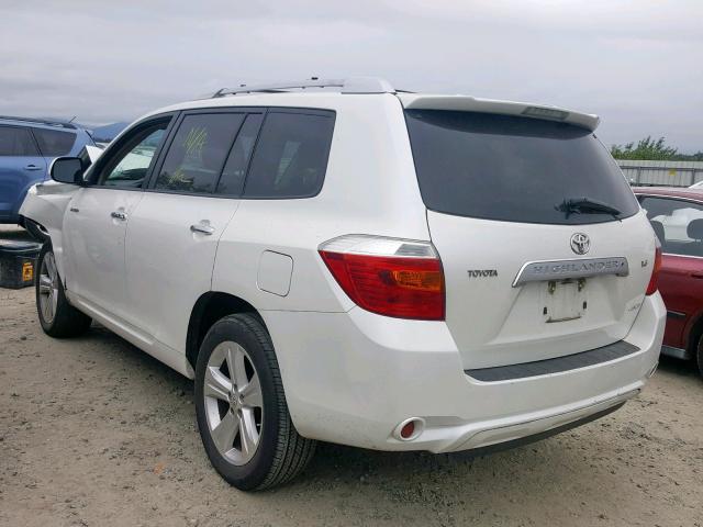 JTEES42A292126113 - 2009 TOYOTA HIGHLANDER WHITE photo 3