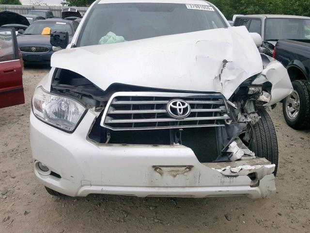 JTEES42A292126113 - 2009 TOYOTA HIGHLANDER WHITE photo 7