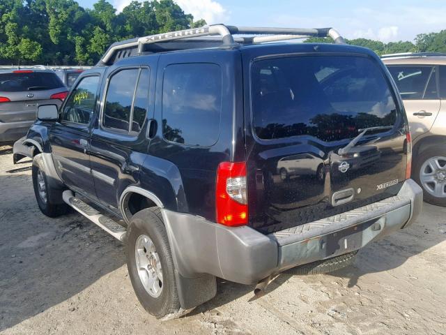 5N1ED28Y71C552266 - 2001 NISSAN XTERRA XE BLACK photo 3