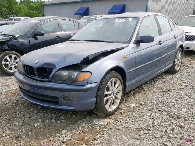 WBAEW53434PN32661 - 2004 BMW 330 XI BLUE photo 2