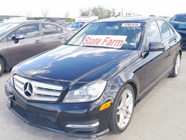 WDDGF4HB4DR248415 - 2013 MERCEDES-BENZ C 250 BLACK photo 2