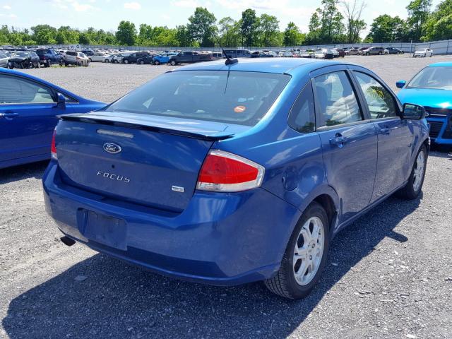 1FAHP36N49W203248 - 2009 FORD FOCUS SES BLUE photo 4