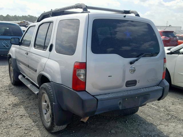 5N1ED28T74C608571 - 2004 NISSAN XTERRA XE SILVER photo 3