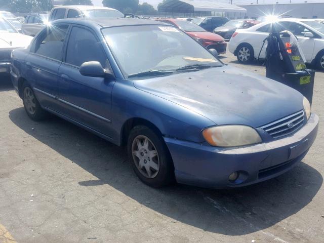 KNAFB121935257193 - 2003 KIA SPECTRA BA BLUE photo 1