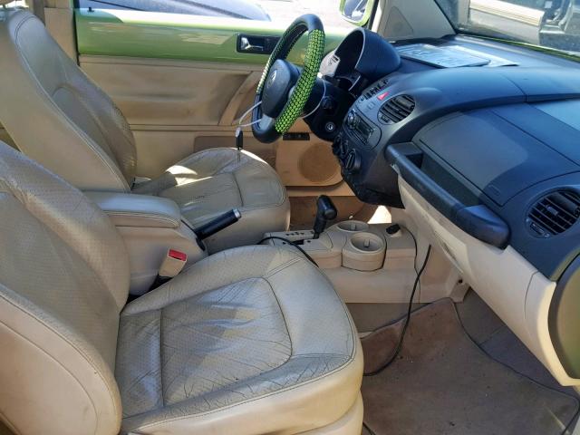 3VWCD31C75M411683 - 2005 VOLKSWAGEN NEW BEETLE Yaşıl foto 5