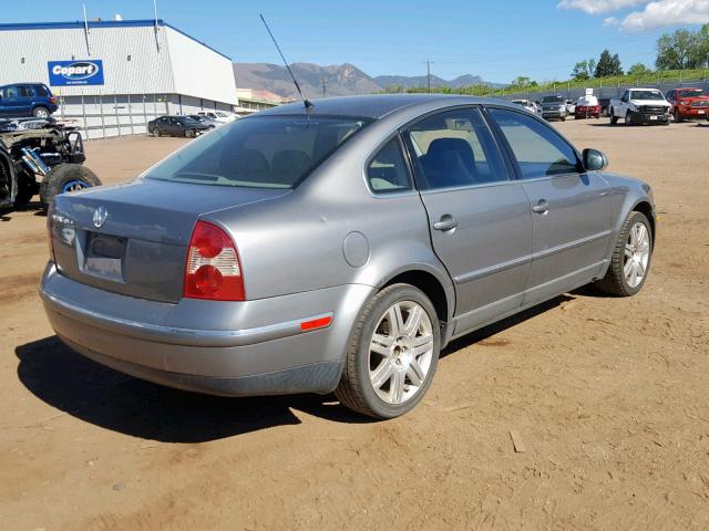 WVWAD63B95P029018 - 2005 VOLKSWAGEN PASSAT GLS GRAY photo 4