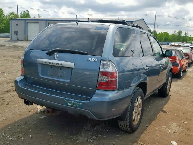 2HNYD18846H540246 - 2006 ACURA MDX TOURIN BLUE photo 4