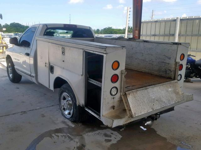3D7KA26D34G205718 - 2004 DODGE RAM 2500 S თეთრი ფოტო 3