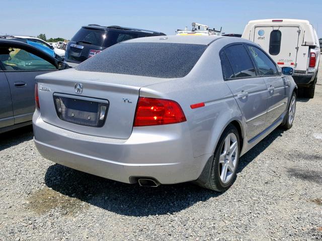 19UUA66236A072051 - 2006 ACURA 3.2TL SILVER photo 4