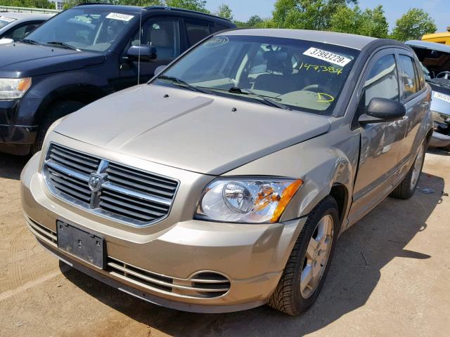 1B3HB48A39D212707 - 2009 DODGE CALIBER SX TAN photo 2