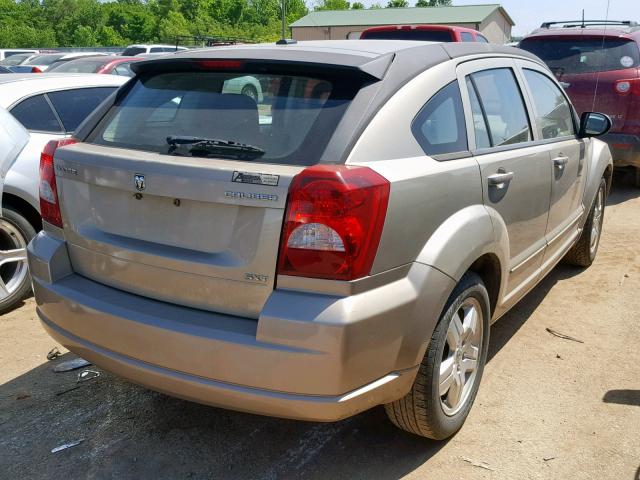 1B3HB48A39D212707 - 2009 DODGE CALIBER SX TAN photo 4