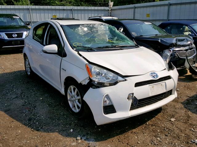 JTDKDTB36C1017888 - 2012 TOYOTA PRIUS C WHITE photo 1