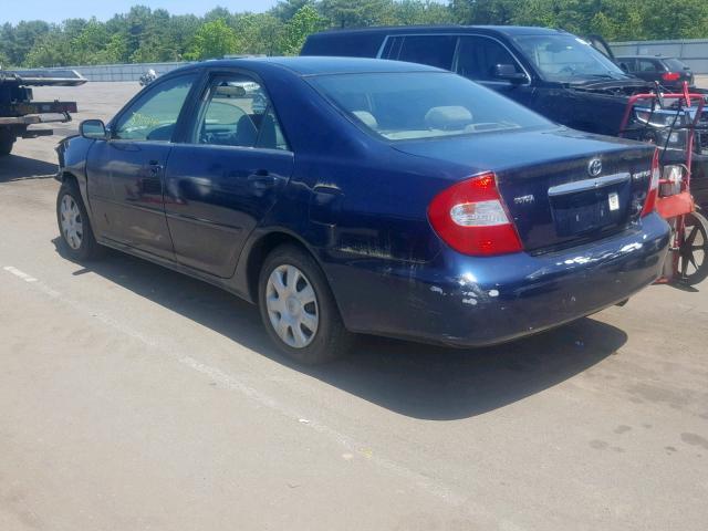 4T1BE32K53U217496 - 2003 TOYOTA CAMRY LE BLUE photo 3