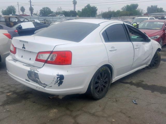 4A32B2FFXCE019170 - 2012 MITSUBISHI GALANT FE WHITE photo 4