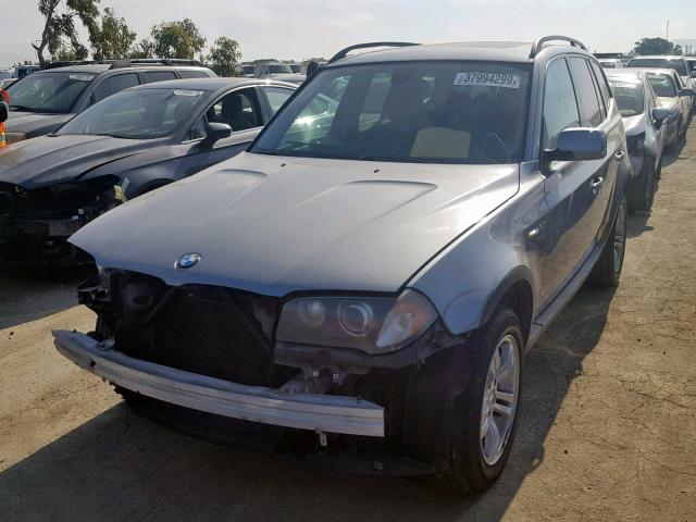 WBXPA934X6WG82315 - 2006 BMW X3 3.0I CHARCOAL photo 2