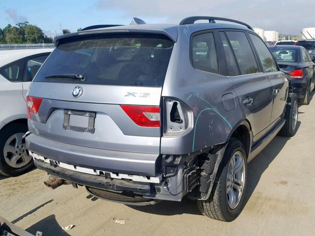 WBXPA934X6WG82315 - 2006 BMW X3 3.0I CHARCOAL photo 4