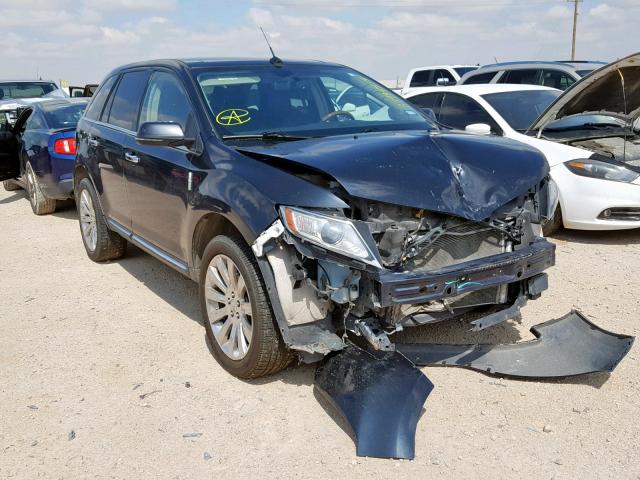 2LMDJ6JK1DBL11846 - 2013 LINCOLN MKX GRAY photo 1