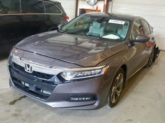 1HGCV1F56JA040345 - 2018 HONDA ACCORD EXL GRAY photo 2