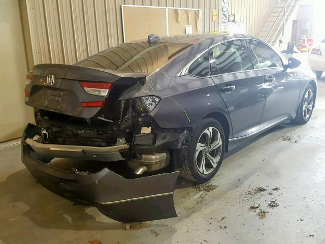 1HGCV1F56JA040345 - 2018 HONDA ACCORD EXL GRAY photo 4