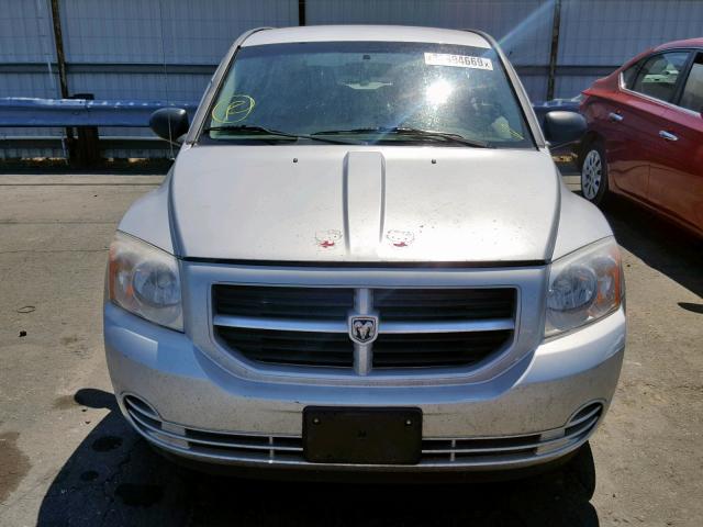 1B3HB28B77D511269 - 2007 DODGE CALIBER SILVER photo 9