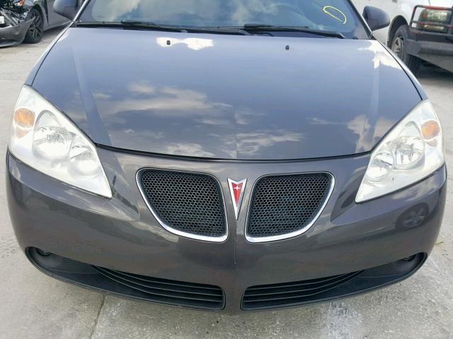 1G2ZH35NX74103276 - 2007 PONTIAC G6 GT GRAY photo 9