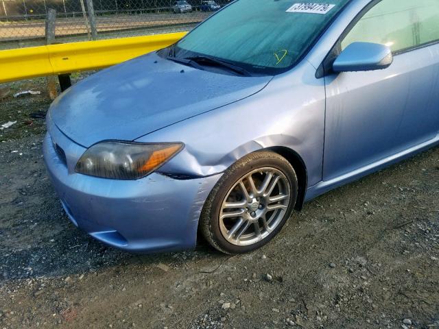 JTKDE3B77A0318450 - 2010 TOYOTA SCION TC ლურჯი ფოტო 9