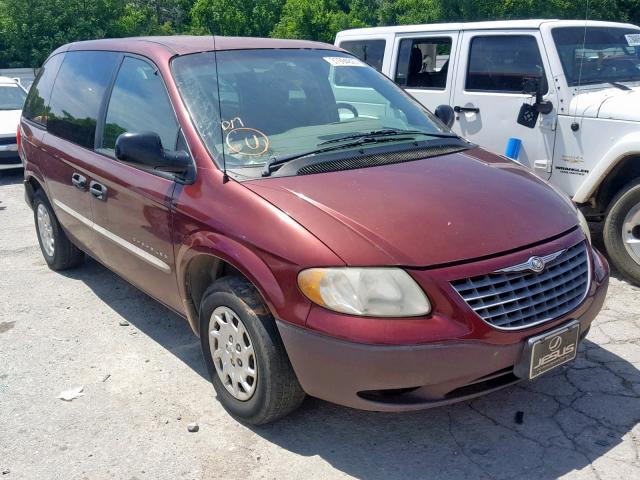 1C8GJ25B91B241948 - 2001 CHRYSLER VOYAGER BURGUNDY photo 1