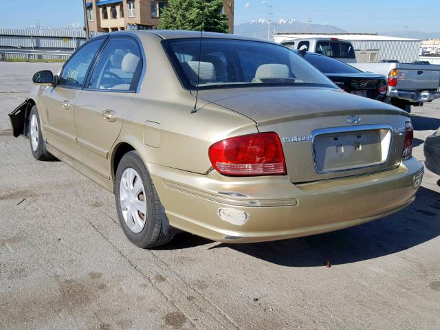 KMHWF25S54A932057 - 2004 HYUNDAI SONATA GL GOLD photo 3