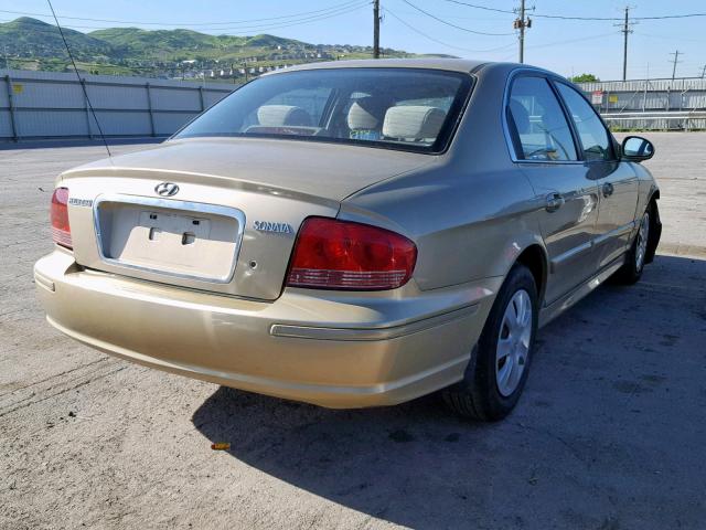 KMHWF25S54A932057 - 2004 HYUNDAI SONATA GL GOLD photo 4