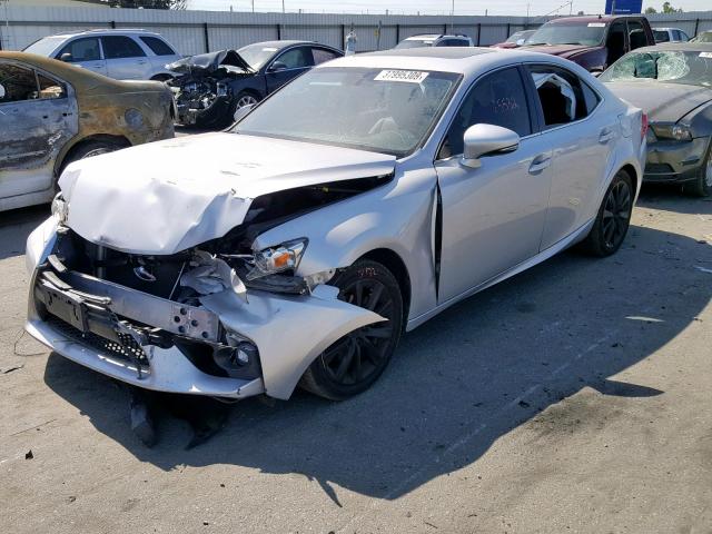 JTHBF1D27F5054611 - 2015 LEXUS IS 250 SILVER photo 2