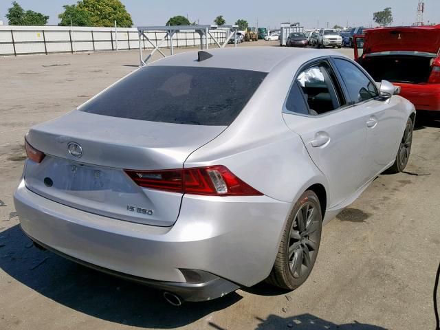 JTHBF1D27F5054611 - 2015 LEXUS IS 250 SILVER photo 4