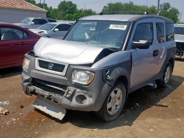 5J6YH28504L025762 - 2004 HONDA ELEMENT EX SILVER photo 2